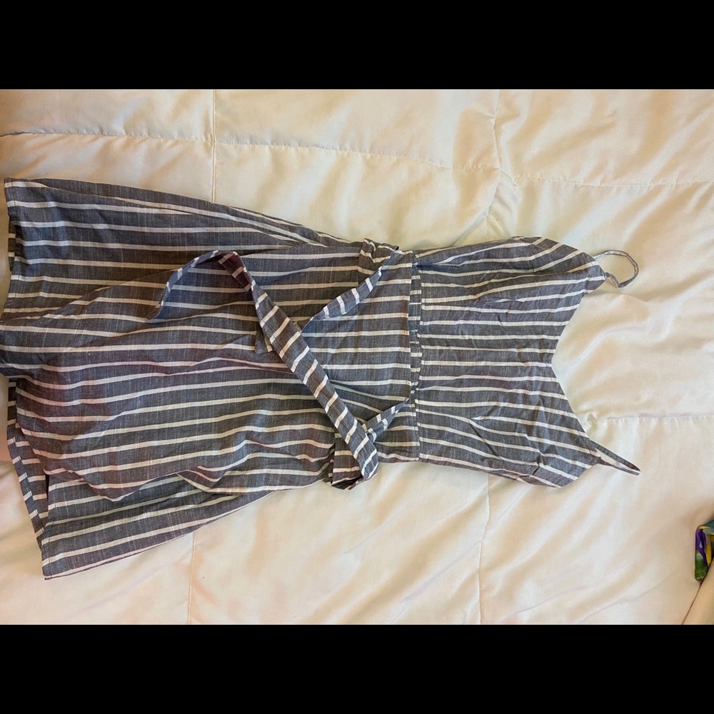 Stripped Abercrombie wrap mini dress